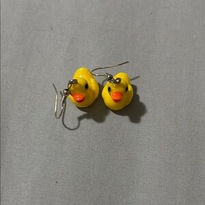 Yellow Duck Earrings